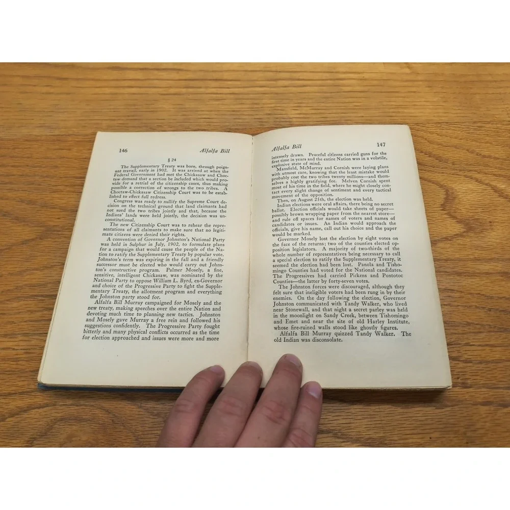 *Signed* ALFALFA BILL Murray Biography book Oklahoma Governor Gordon Hines 1932‎